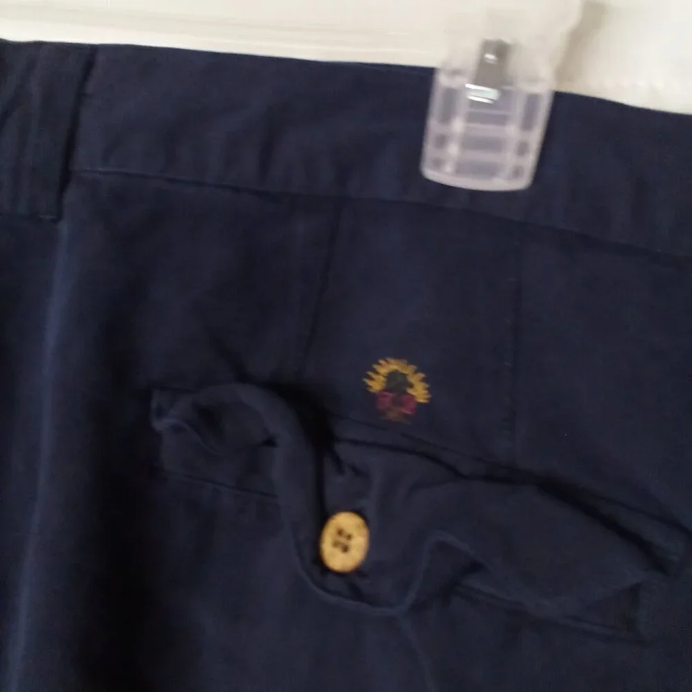 Tommy Bahama Shorts Men 42 100% Silk Pleated Casual Blue